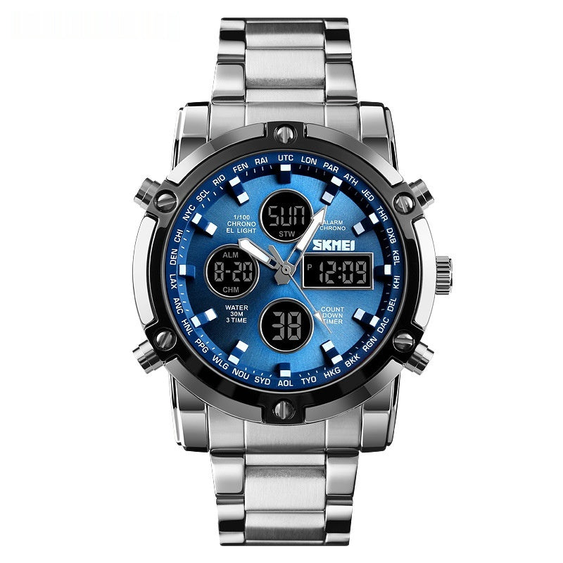 Stahlarmband-Uhr mit Quarzwerk – Silberschale – Bild 11 | LuxeStyle