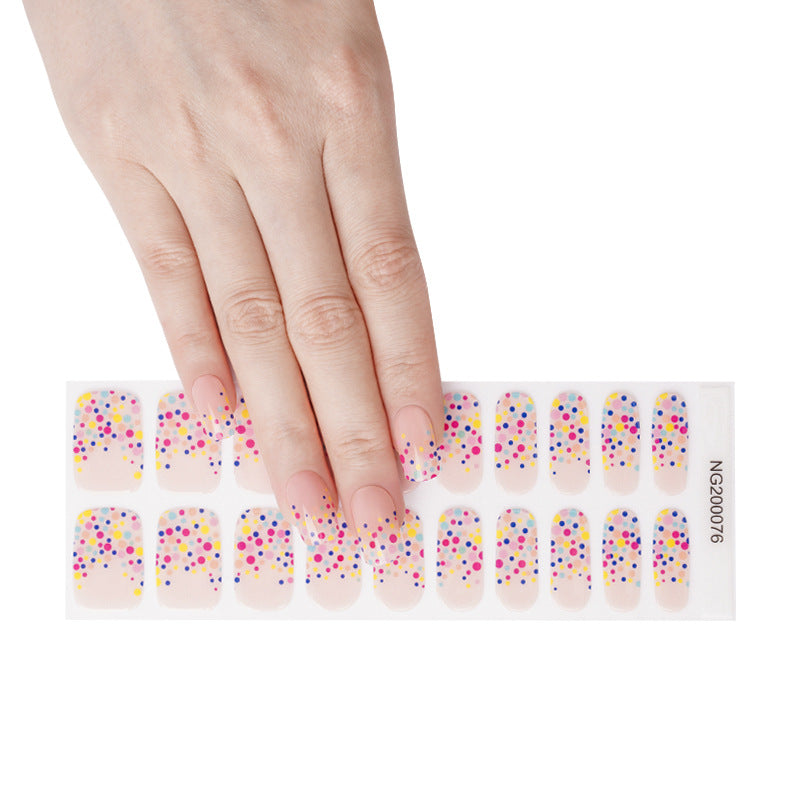 Semi-cured UV Nagelfolien