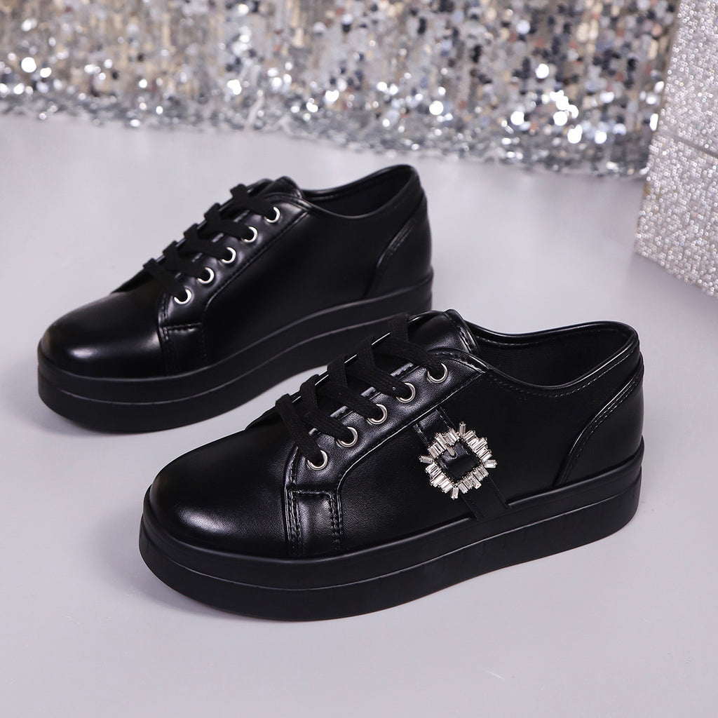 Sportliche Damen-Sneaker aus weichem PU-Leder
