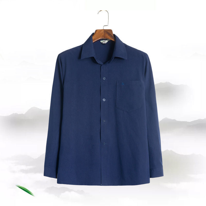 Lässiges Langarmhemd für Herren | LuxeStyle