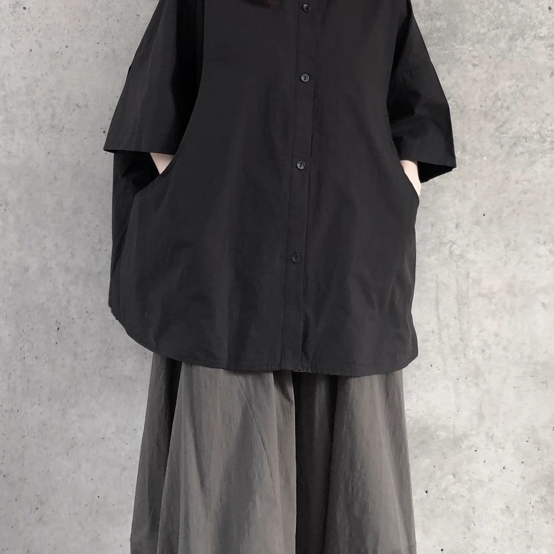 Japanisches Oversize-Shirt mit 3D-Effekt