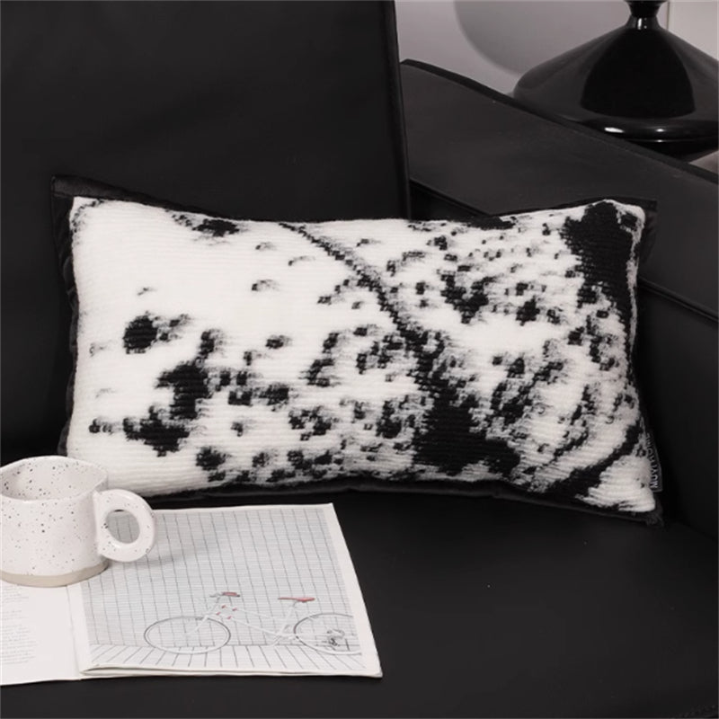 Leopard Kissen ohne Kern, quadratisch, schwarz-weiss – Bild 4 | LuxeStyle