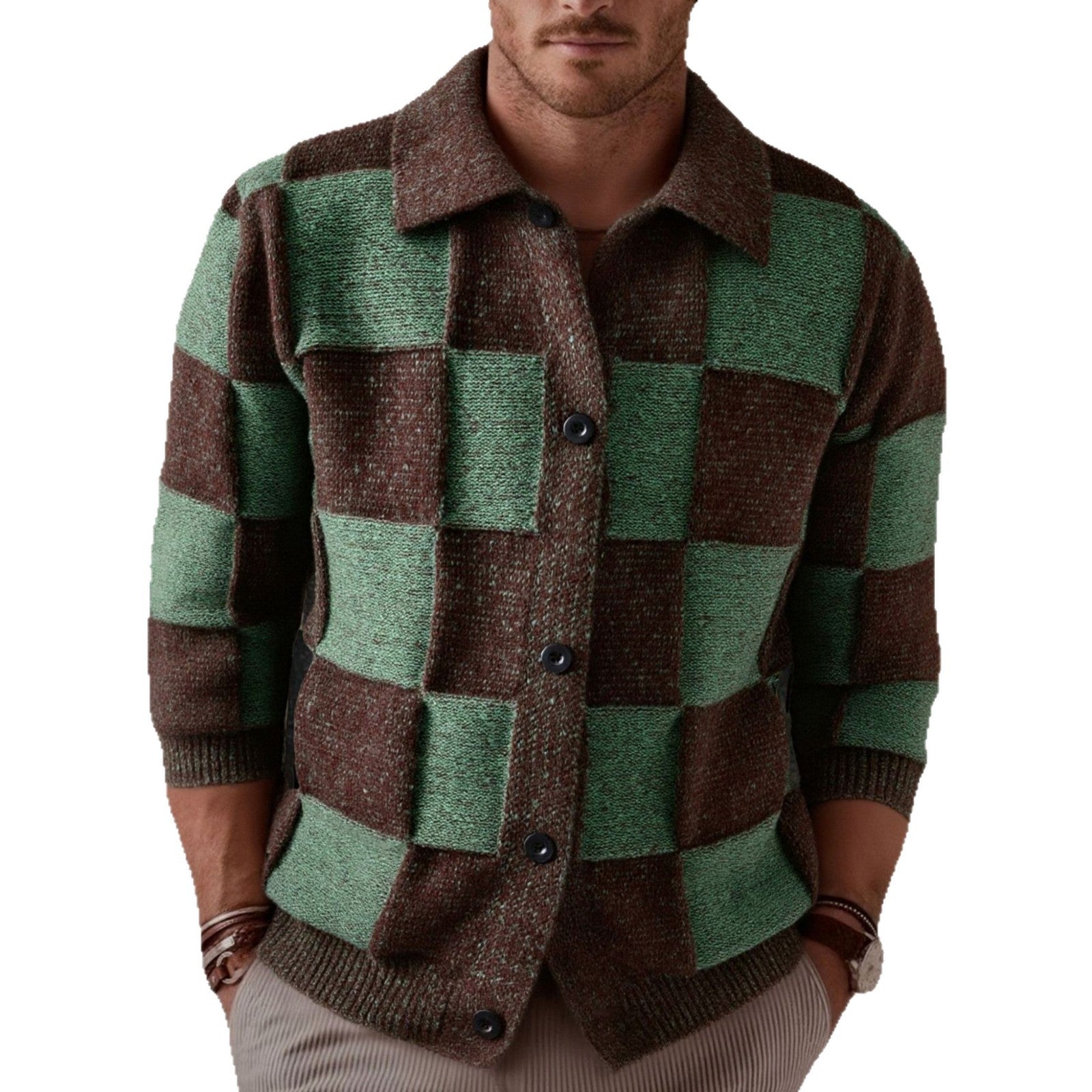 Klassischer Herren-Cardigan im Herbst-Look