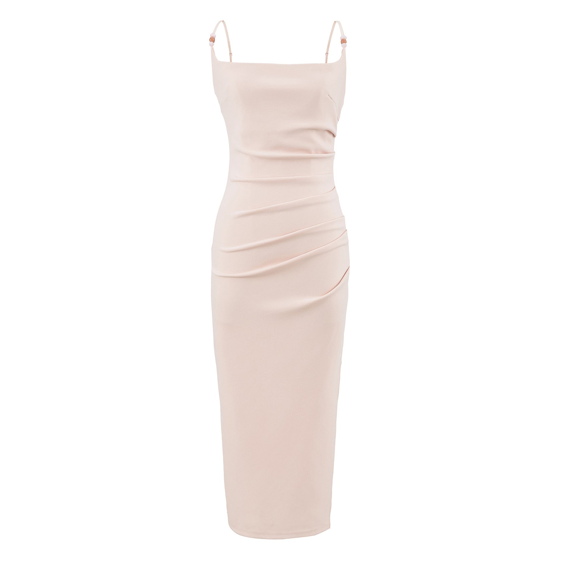 Pleated Midi-Kleid