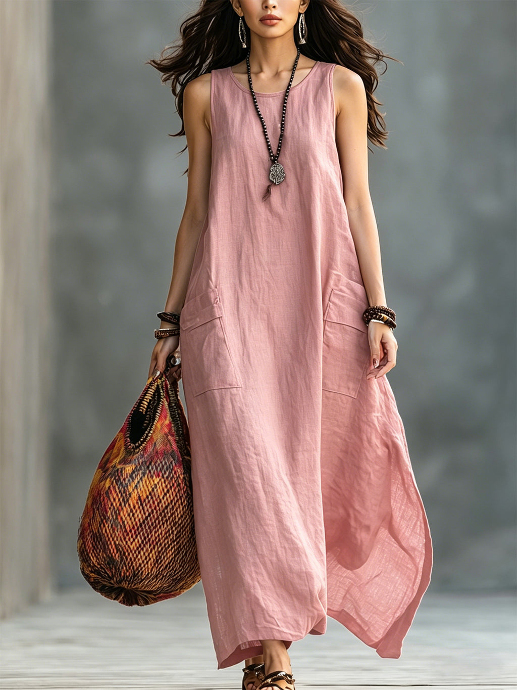 Luftiges Leinenkleid für Frühling und Sommer – Bild 4 | LuxeStyle