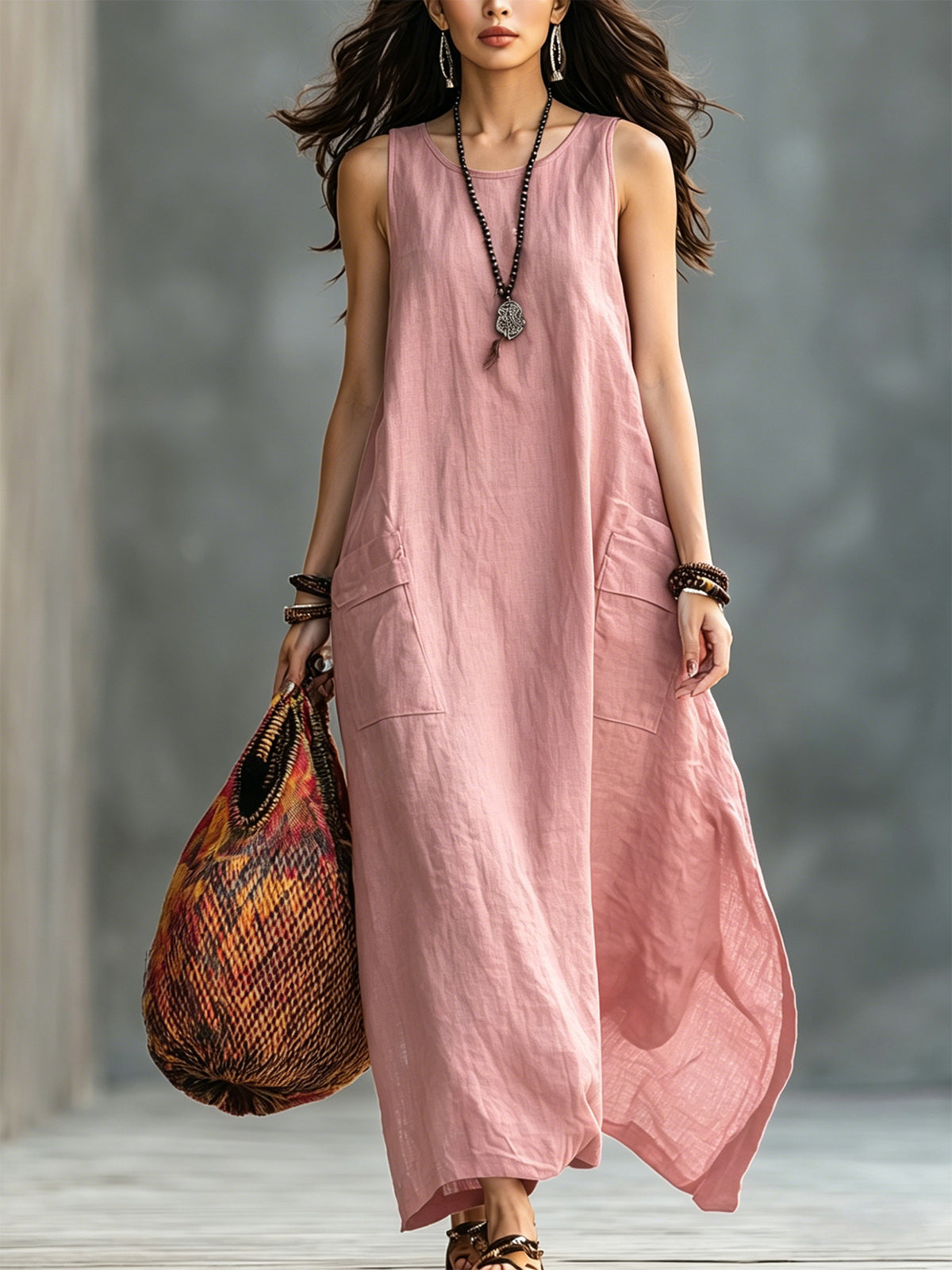 Luftiges Leinenkleid für Frühling und Sommer – Bild 4 | LuxeStyle
