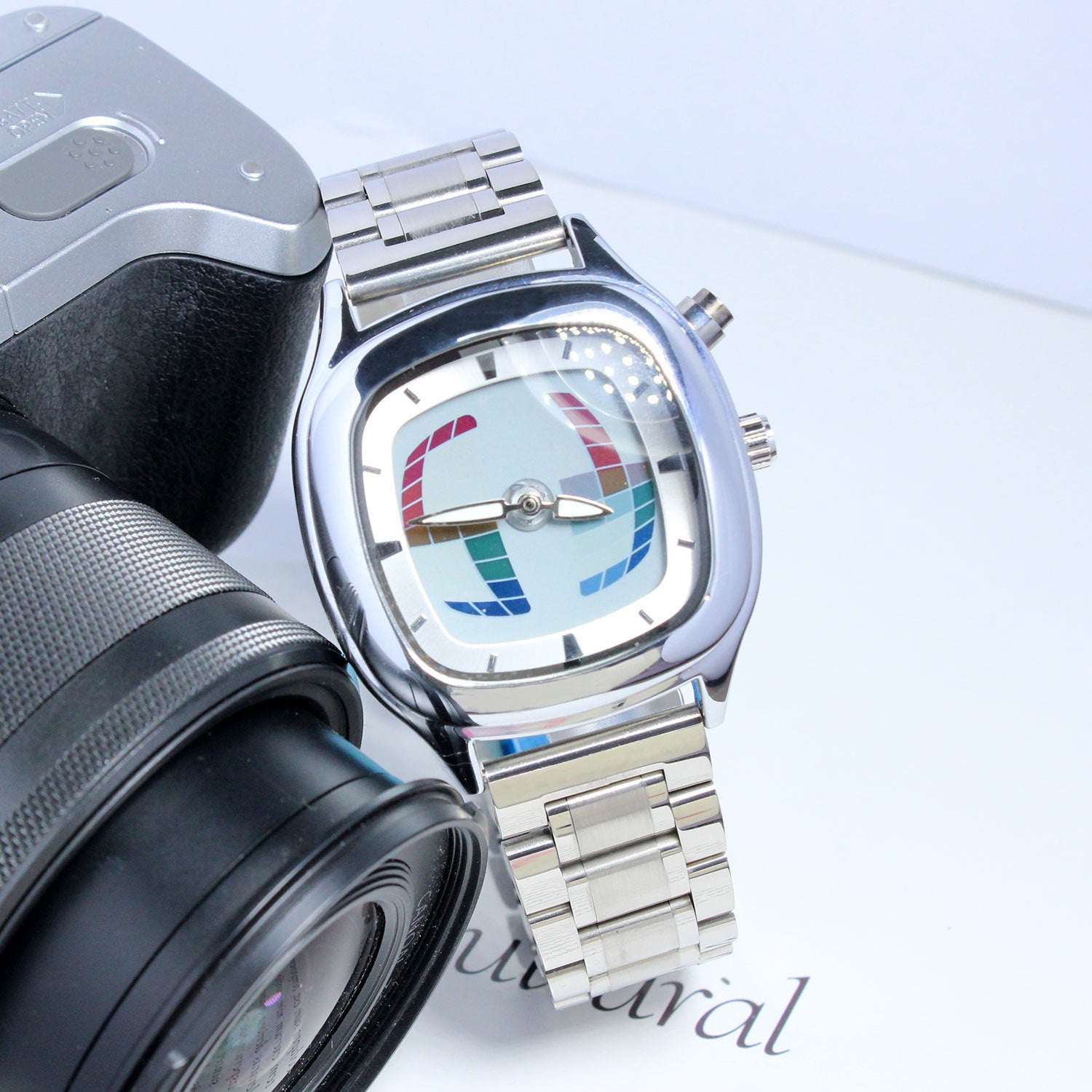 Retro Fashion Herren Digital-Zeigeruhr