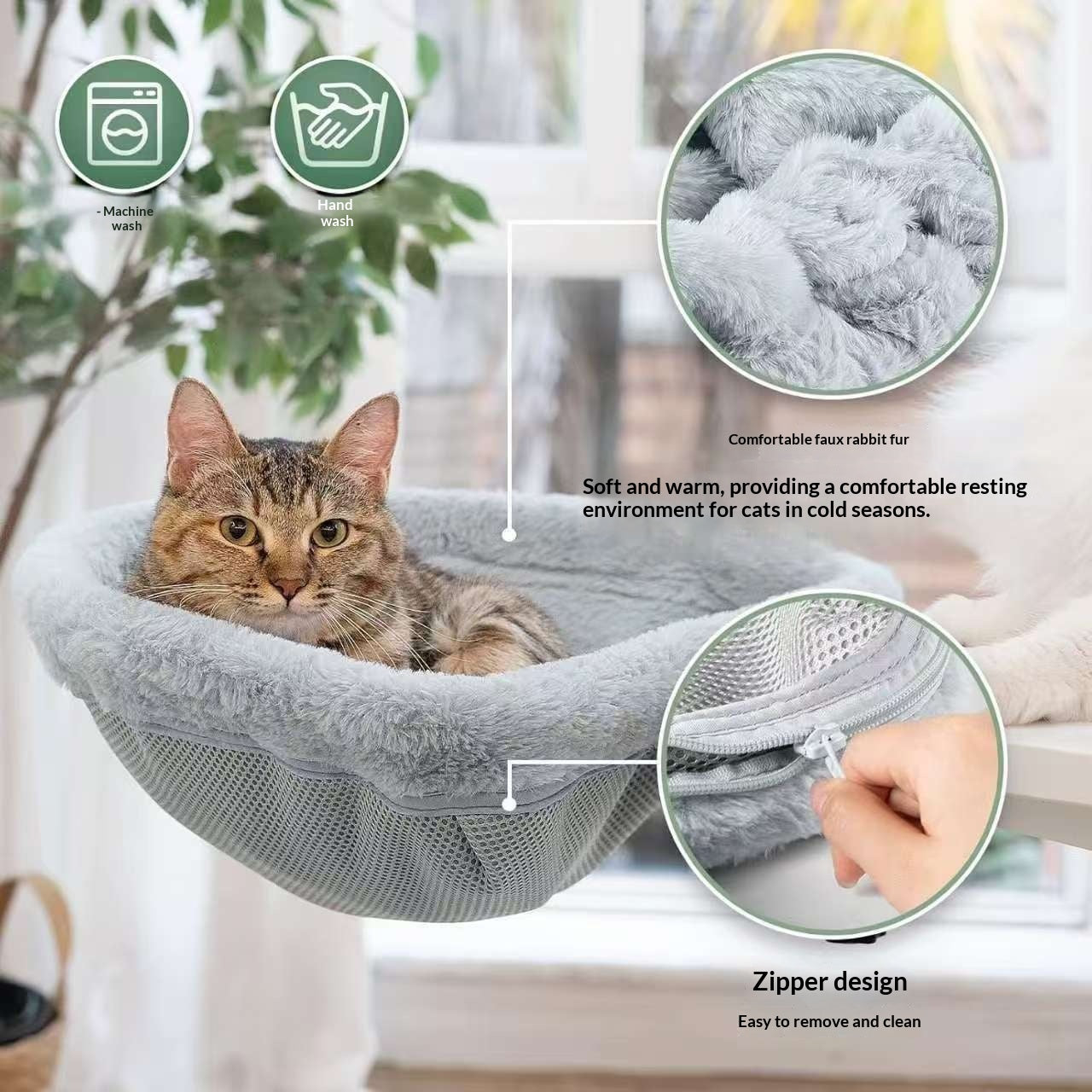 Faltbares Katzenbett für den Schreibtisch