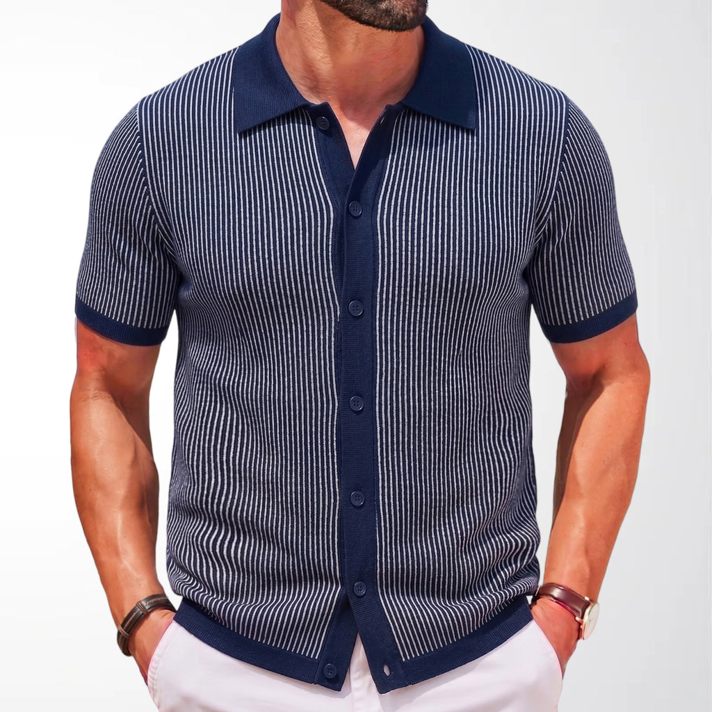 Herren Strickpullover mit Streifenmuster – Ansicht 6