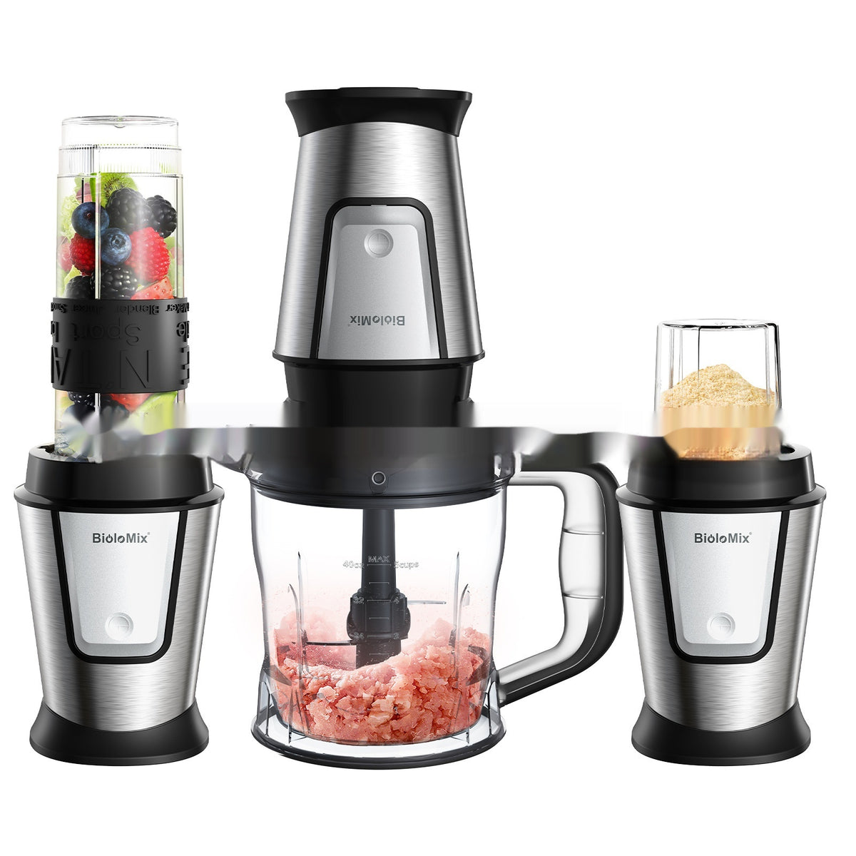 Multifunktionaler Mixer, Entsafter & Grinder – Bild 2 | LuxeStyle