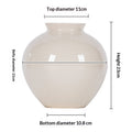 Elegante gelbe Keramikvase