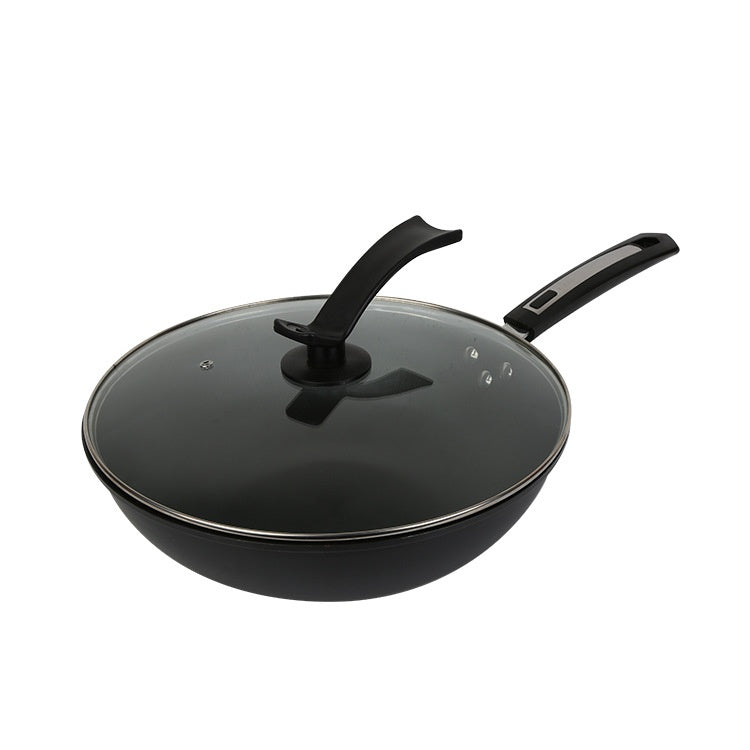 Feuerfester Wok aus Gusseisen