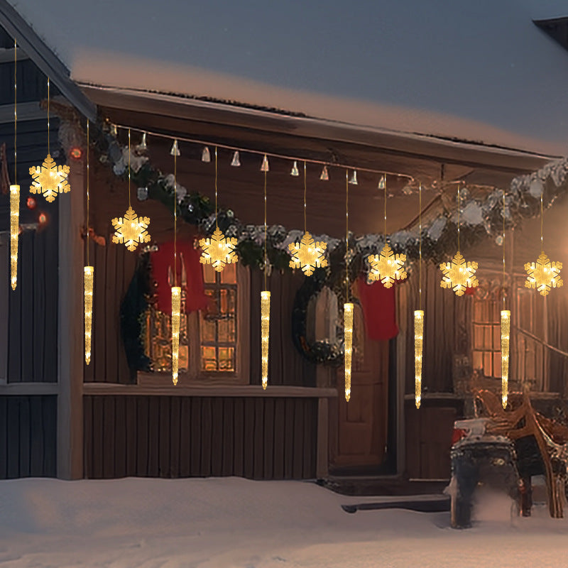 Weihnachtslichtkette mit Schneeflocken und Eiskristallen – Bild 4 | LuxeStyle