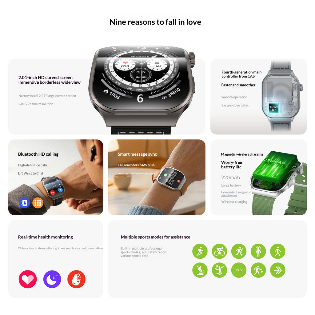 Smartwatch mit HD-Curved-Display – Bild 6 | LuxeStyle