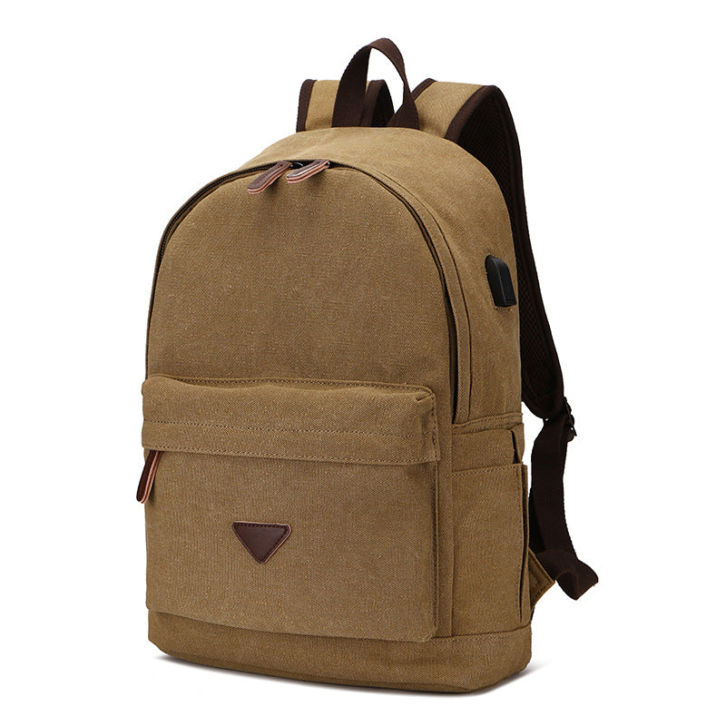 Canvas Rucksack mit USB-Anschluss – Bild 4 | LuxeStyle