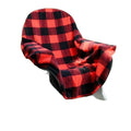 Kuscheldecke Rot-Schwarz Kariert