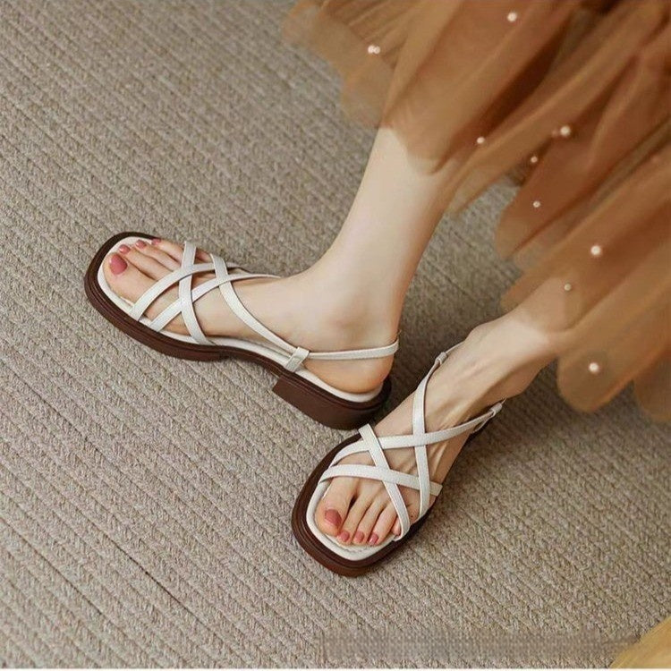 Riemchen-Sandalen mit eckiger Zehenpartie – Bild 4 | LuxeStyle