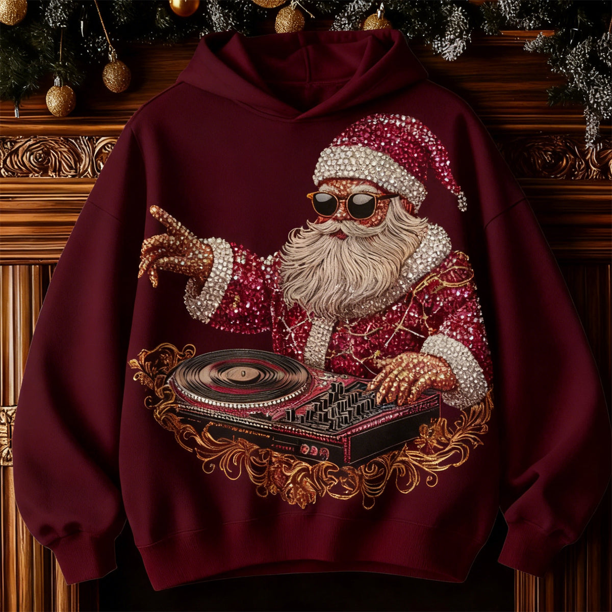 Freizeit-Pullover aus Polyester mit Druck | LuxeStyle