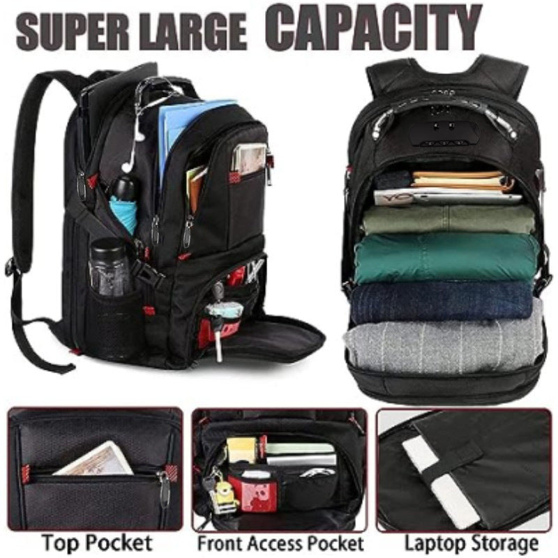 Grosses Multifunktions‑USB‑Rucksack (36‑55 L) – Bild 6 | LuxeStyle