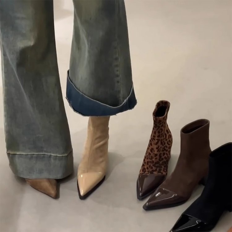 Chunky-Heel High-Heel Boots – Bild 2 | LuxeStyle