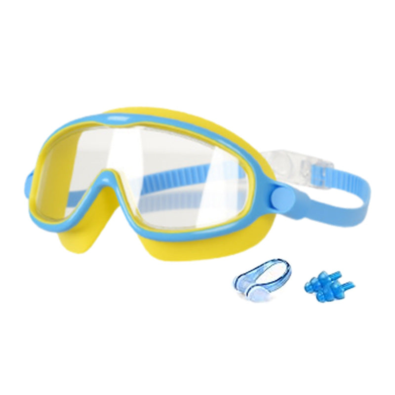 HD-Schwimmbrille für Kinder mit Nasenschutz