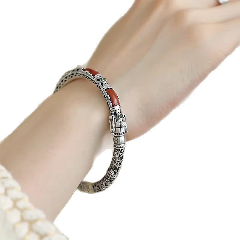 Armband mit Südstaaten-Achat-Anhänger | LuxeStyle