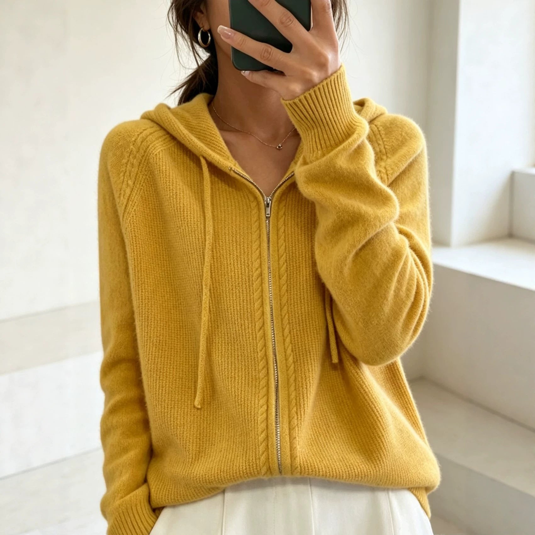 Cardigan aus Kunstwolle