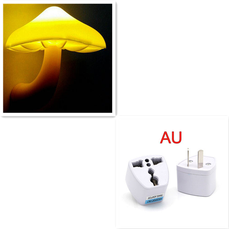 LED-Nachtlicht-Pilz mit Sensor (EU/US Stecker)