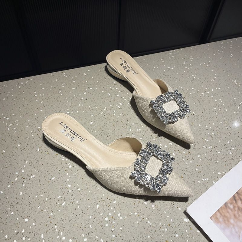 Halb-Slipper für Damen mit geschlossener Zehenpartie