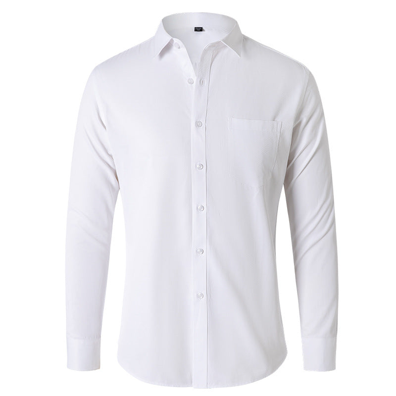 Herren Langarmhemd Schwarz – Slim Fit – Bild 3 | LuxeStyle