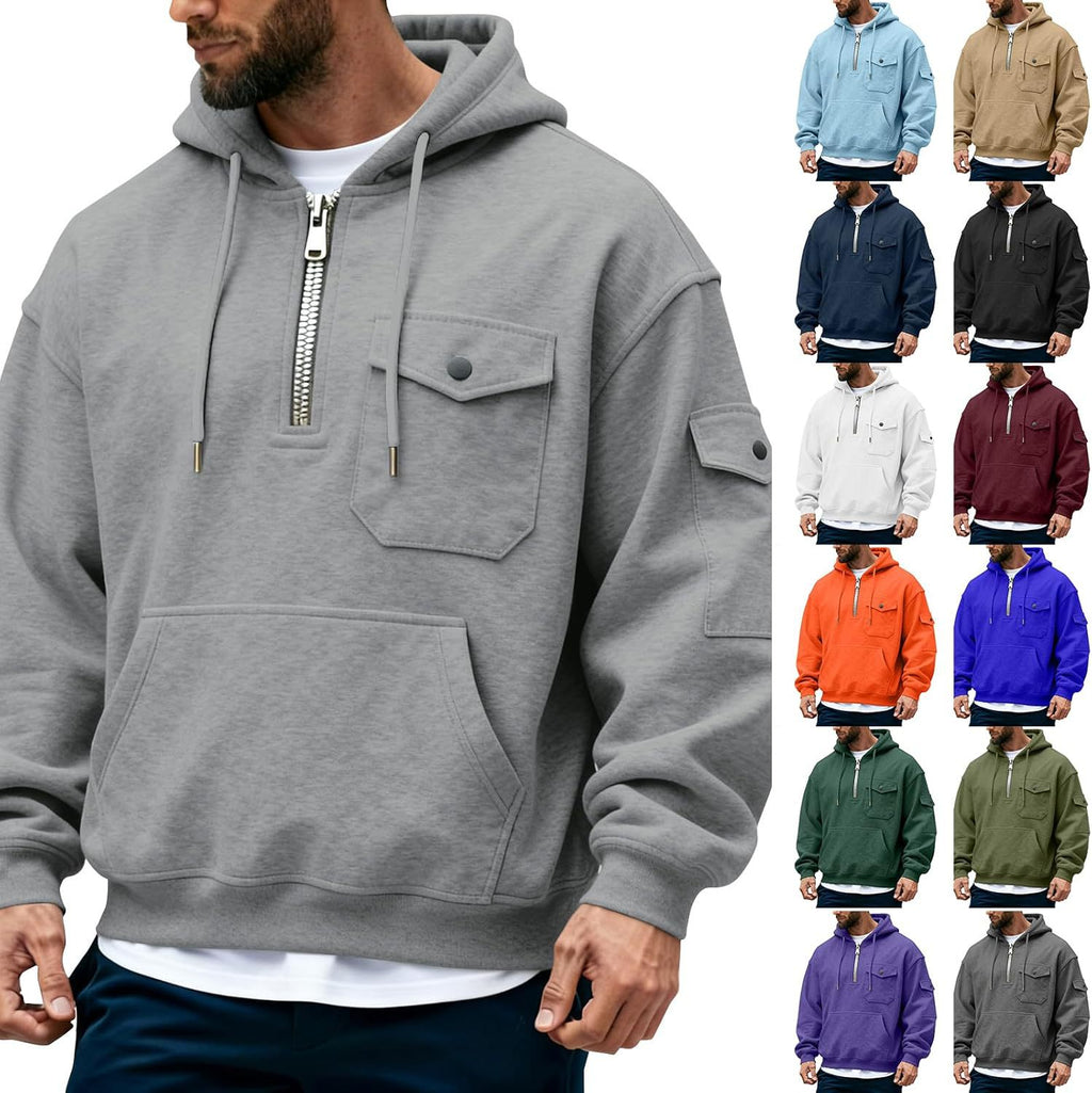 Herren Hooded Longsleeve Jacke – Bild 7 | LuxeStyle