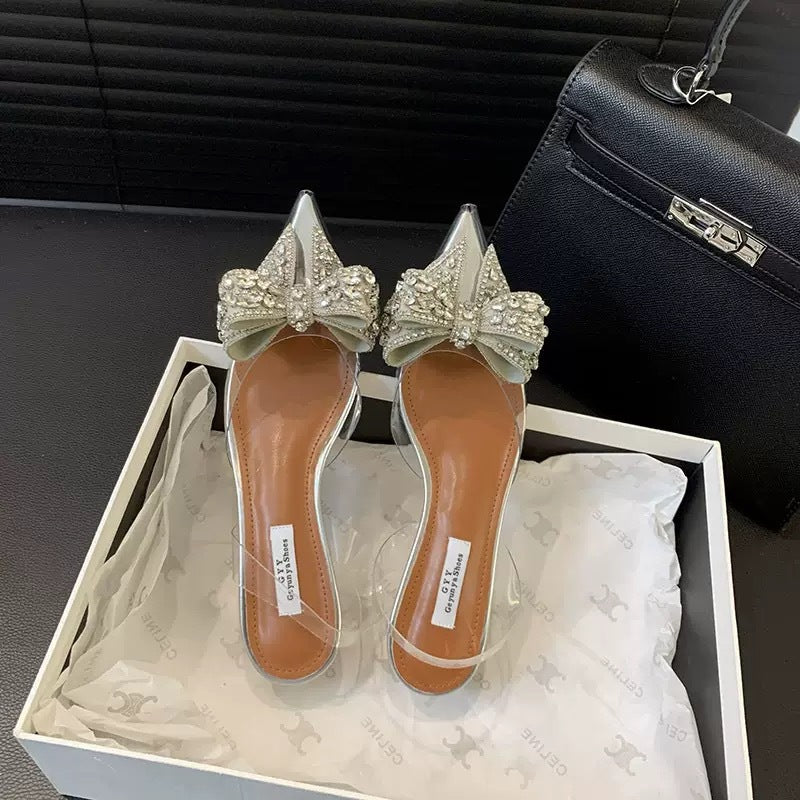 High Heels mit spitzem Zeh und Strass – Bild 9 | LuxeStyle