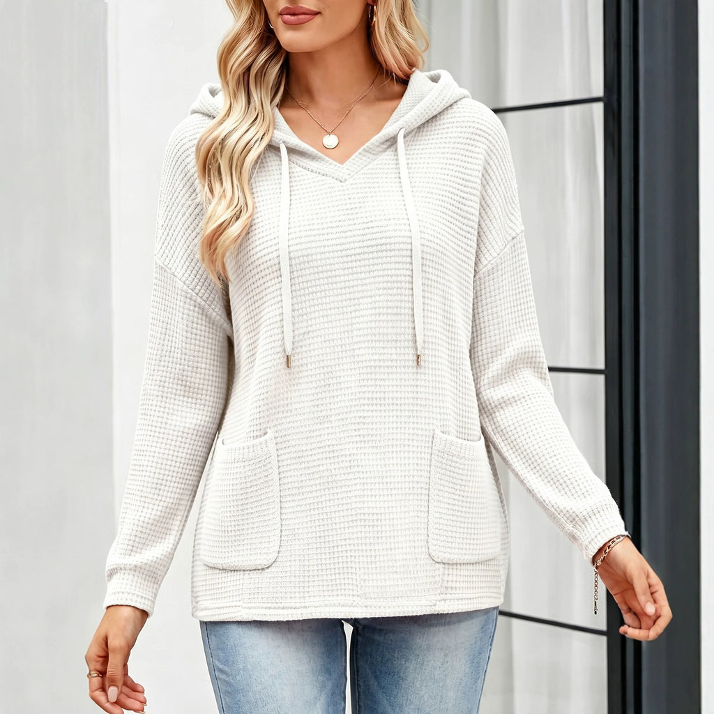 Kapuzenpullover Strick-Top für Damen