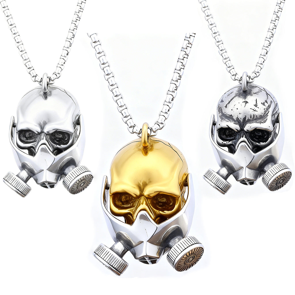 Retro Totenkopf Gasmasken-Anhänger – Bild 5 | LuxeStyle