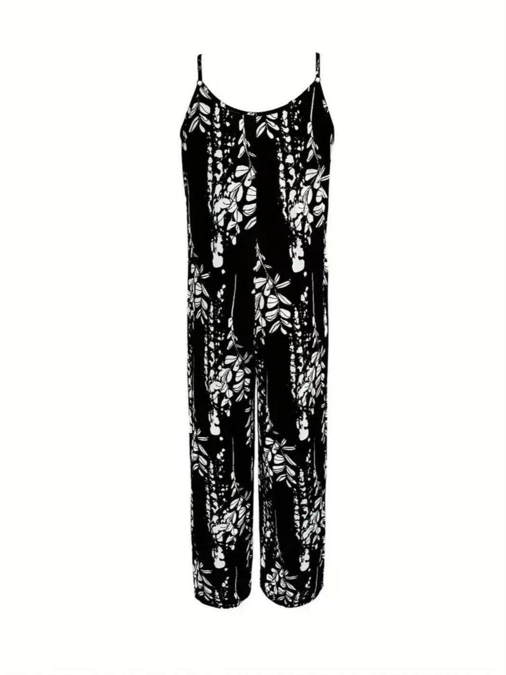Jumpsuit mit Print und Spaghettiträgern