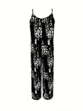 Jumpsuit mit Print und Spaghettiträgern