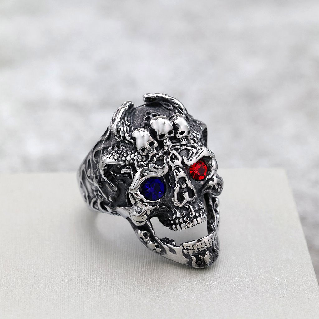 Herren-Ring «Vintage» – Edelstahl Retro