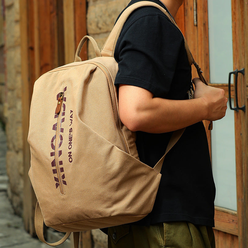 Trendy Rucksack Herren Canvas – Bild 3 | LuxeStyle