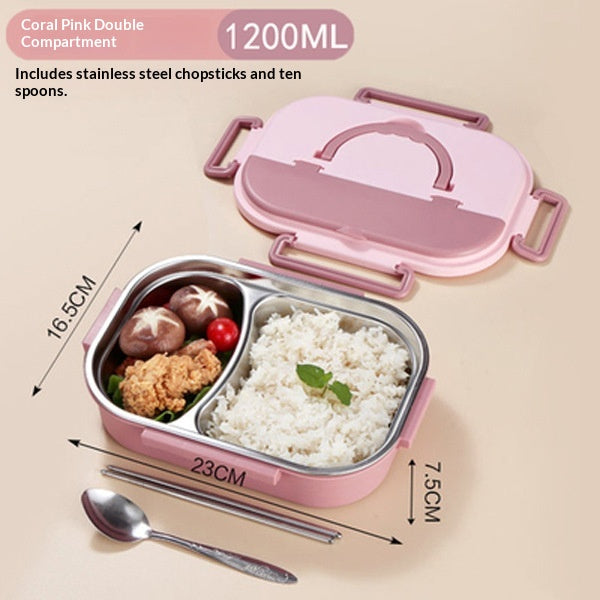 Edelstahl Bento Box, luftdicht & lebensmittelecht