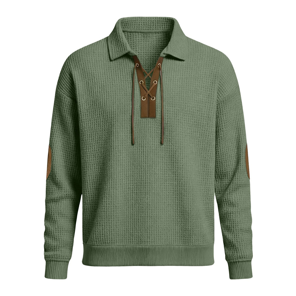 Herren Langarm-Sweatshirt, Unifarben