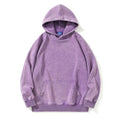 Samt-Pullover mit Kapuze