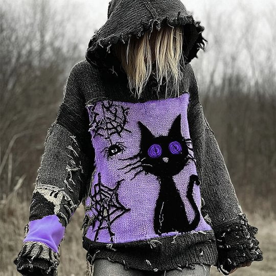 Vintage-Print Pullover