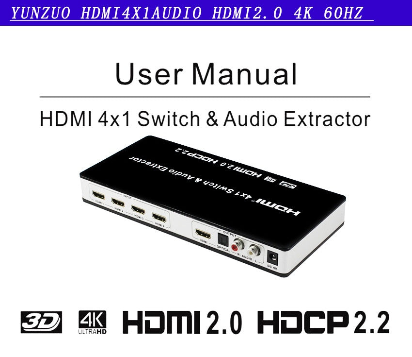 HDMI-Umschalter mit Audio