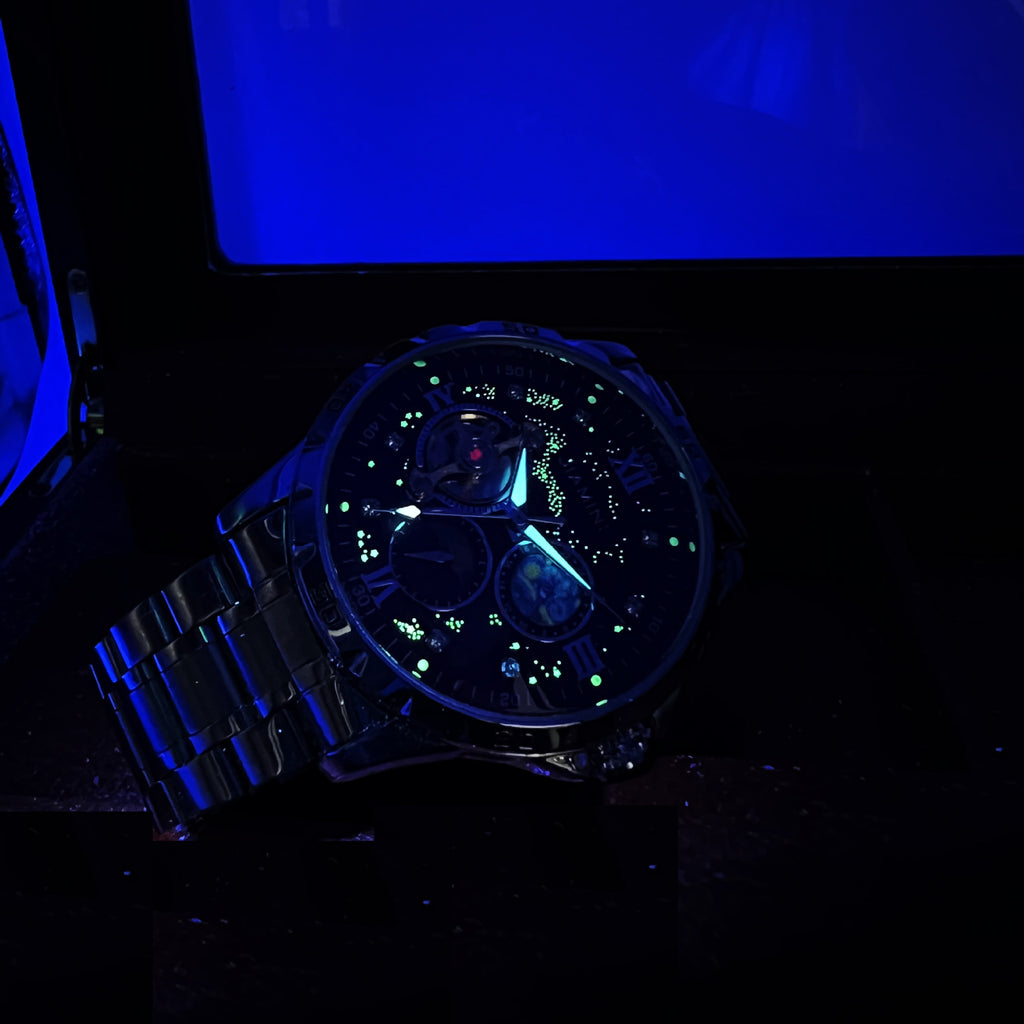 Automatik-Herrenuhr mit großem Zifferblatt