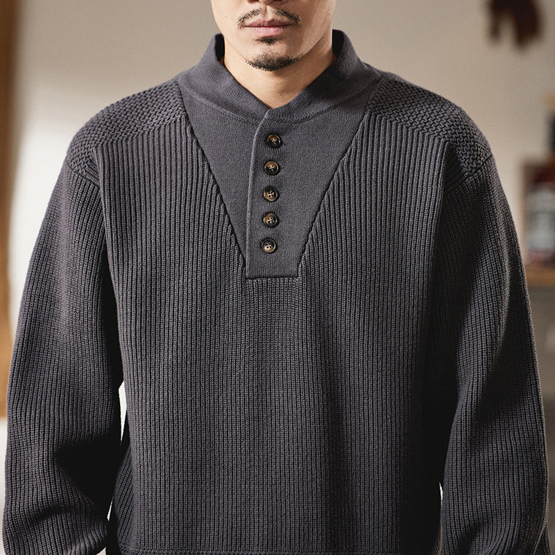 Edgy Henley-Pullover