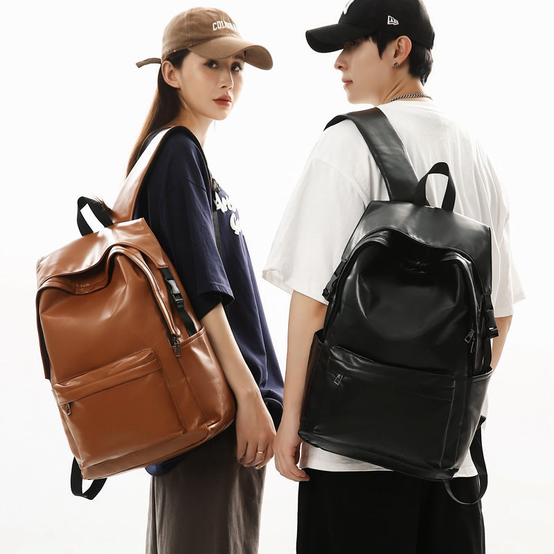 Reise-Rucksack aus PU-Leder, gross – Bild 5 | LuxeStyle