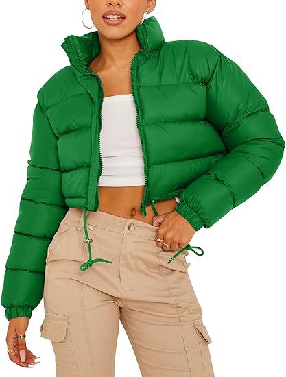 Weisser Pufferjacke mit Seitentasche – Bild 14 | LuxeStyle