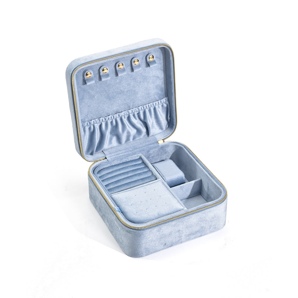 Grosser, multifunktionaler Schmuck-Organizer aus Samt – Bild 5 | LuxeStyle
