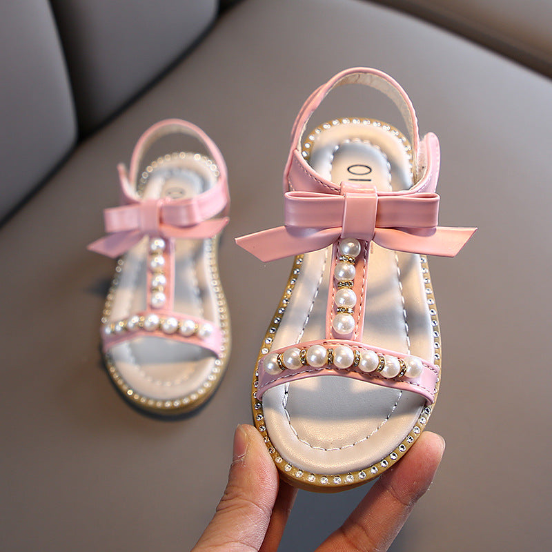 Mädchen Prinzessin Sandalen mit Perlen – Bild 5 | LuxeStyle