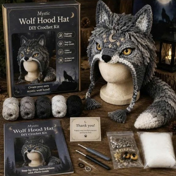 DIY Häkelset Fantasy Kapuzenmütze